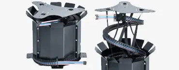 Hijsband voor verticale energietoevoer