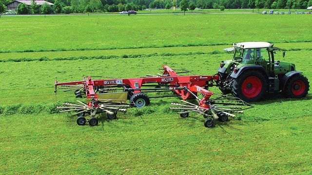 Segmented Rake Arm Shock-resistant bearing for tine arms in roundabout rakes igus®