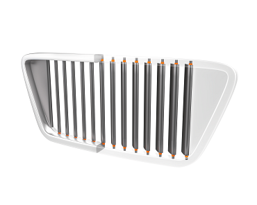 iglidur plain bearing in the flap system of a front grill