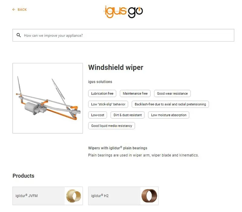 Podrobnosti o aplikacích v igusGO