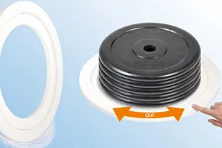 Turn heavy loads without lubrication by hand