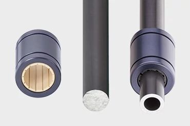 Guías lineales con eje cilíndrico