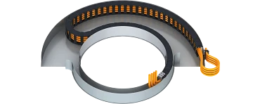 cable guidance of driver's seat rotation