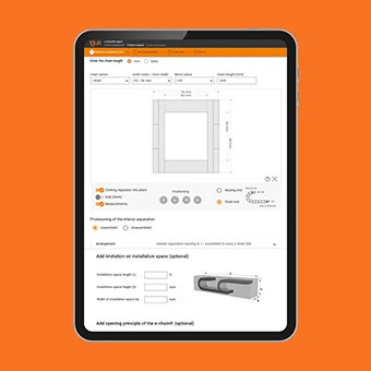 Calculate the lifespan of e-chain® cable carriers