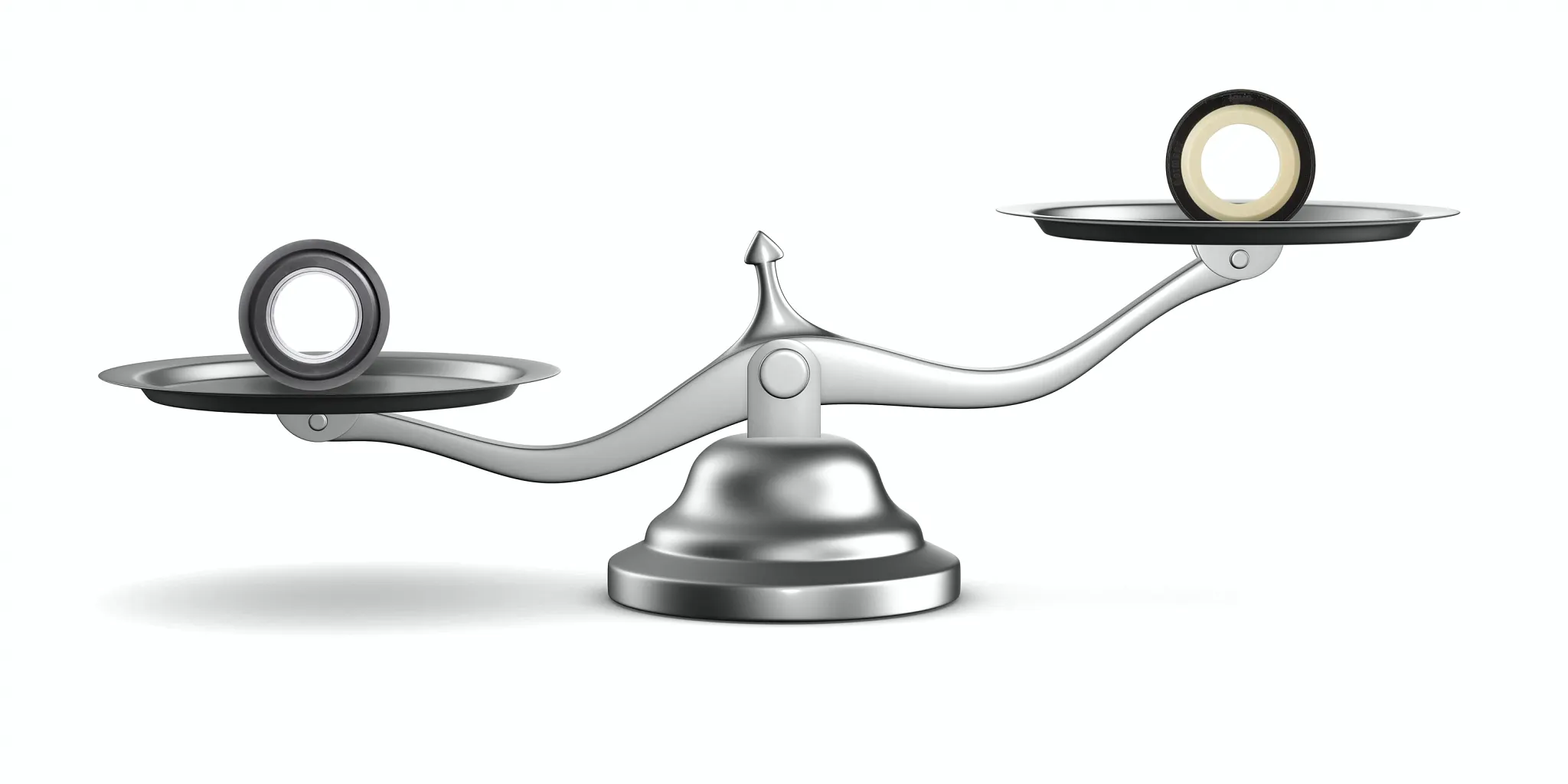 Gewichtsvergleich Kunststoff gegenüber Metall