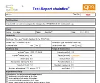 Rapport sur l'essai 4009 de Chainflex