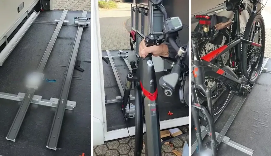 Stojan na jízdní kolo pro zadní držák