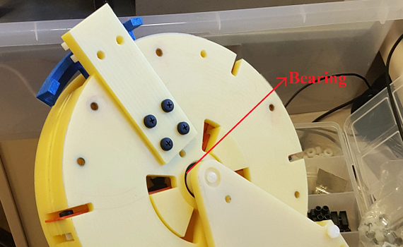 MRI rehab device with xiros® polymer ball bearings