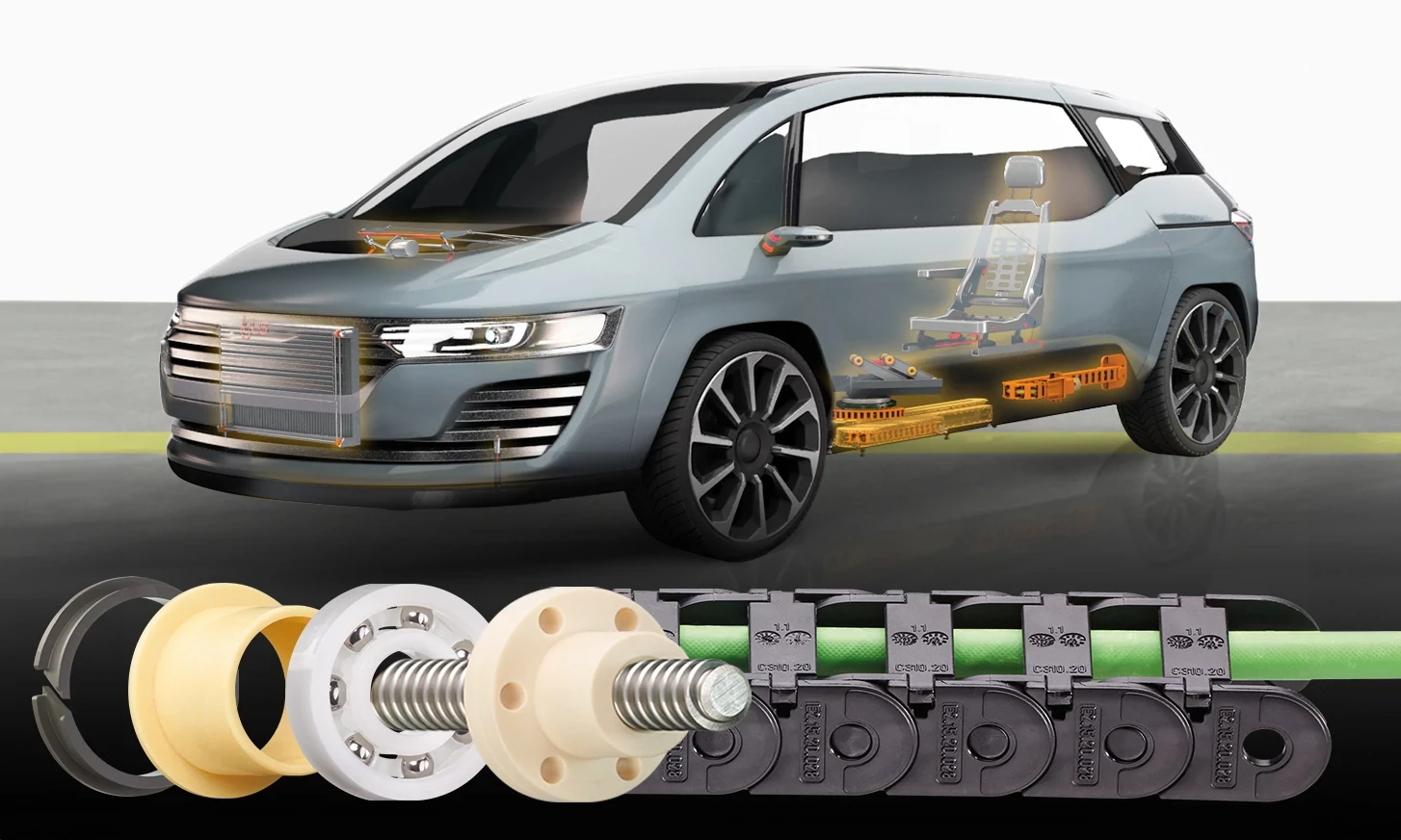 汽車和 igus 產品