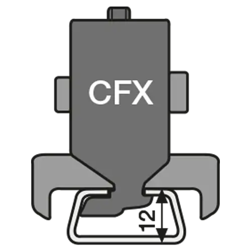 CFX12.1 technical drawing
