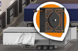 With the cable reel, igus offers a robust solution for the power supply in lorry trailers – without slip ring, space-saving and for universal use