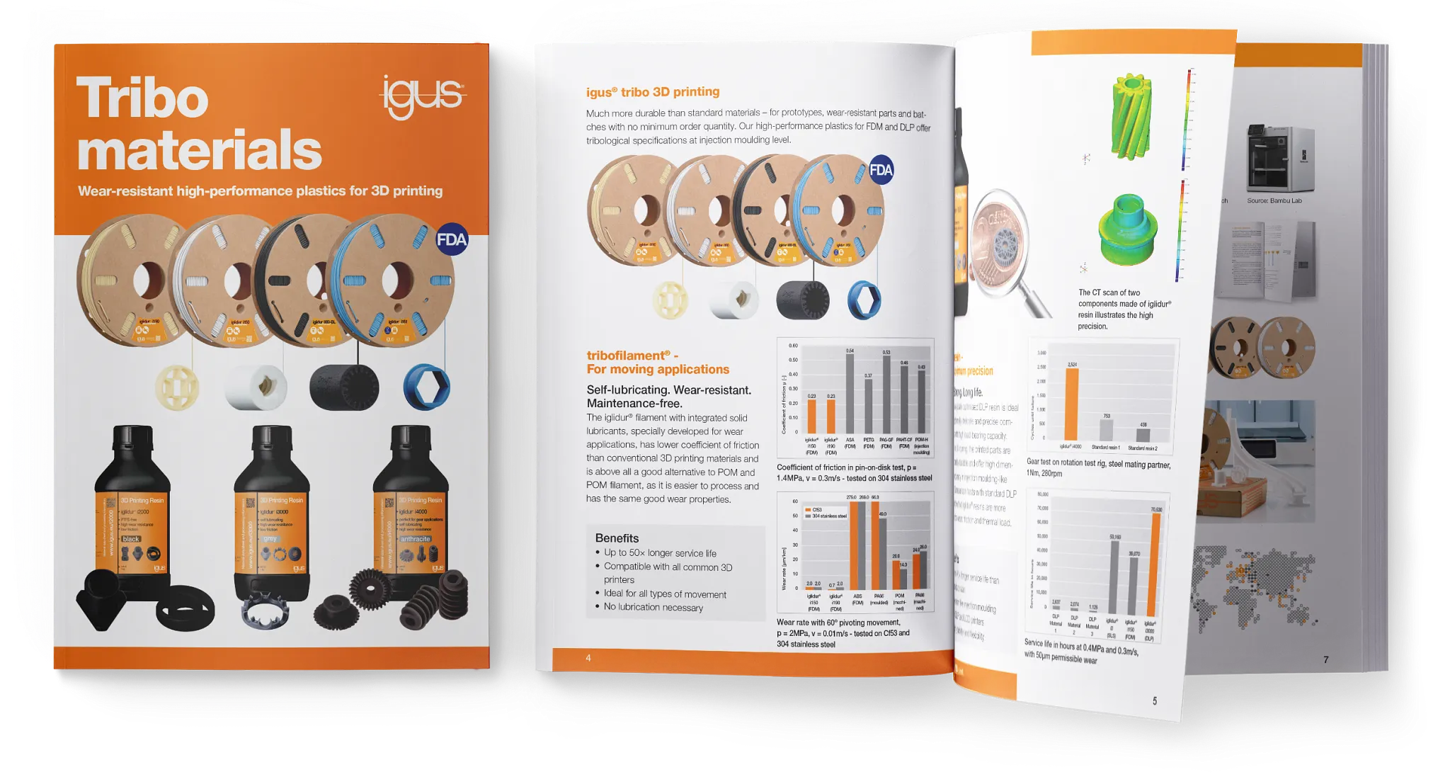 Brochure about our tribo-materials for 3D printing