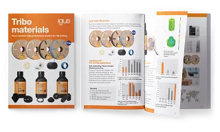 Brochure about our tribo-materials for 3D printing