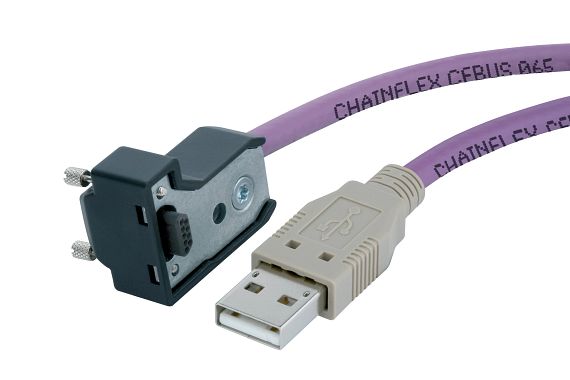 USB cable in industrial sector 