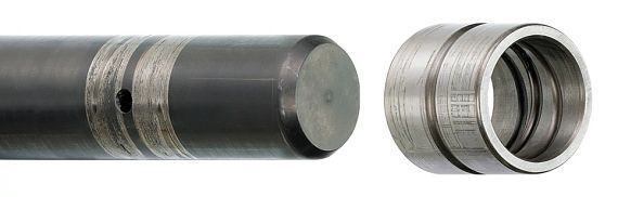 Shaft and steel bearing