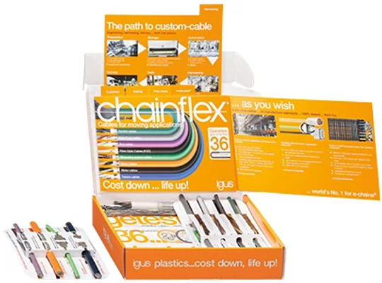 chainflex Flexible Cables Sample Box Form
