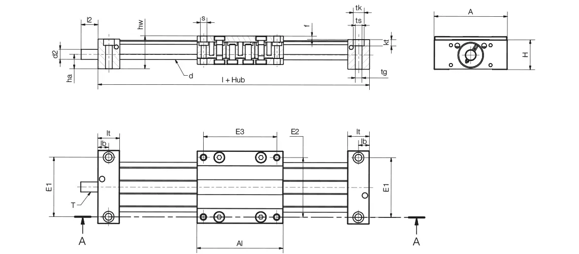 drylin SLW-PT - rysunek techniczny
