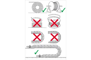 instalación de cables flexibles continuos Chainflex