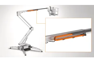 iSet YE hybrid steel and plastic e-chain