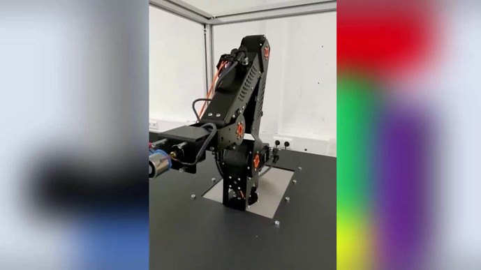 Educational robot building block stacker