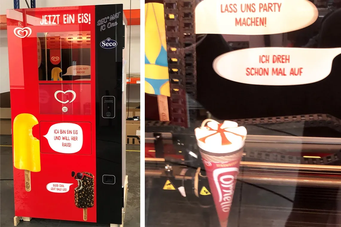 sec°mat ice cream vending machine