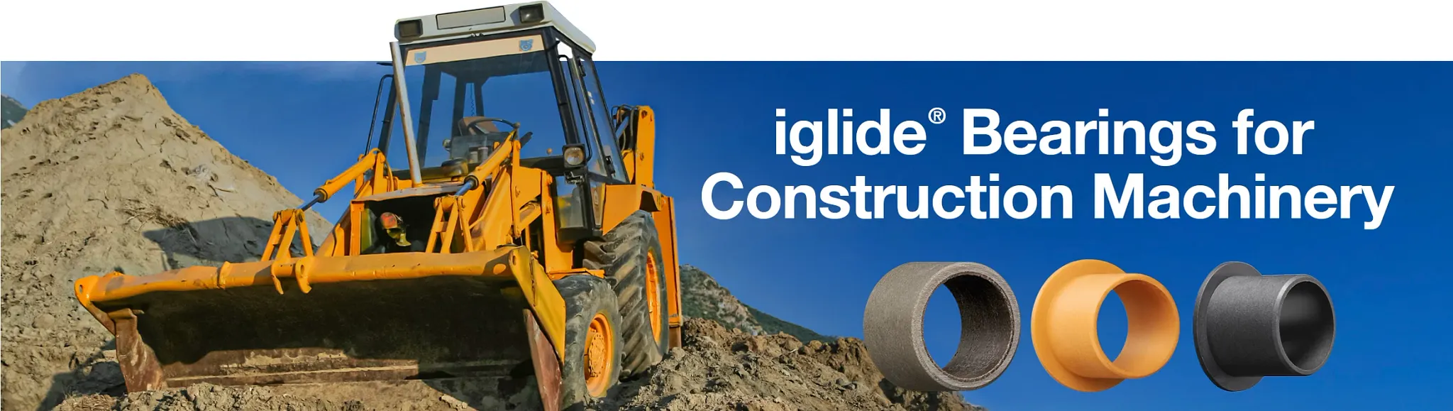 Banner de rodamientos para maquinaria de construcción