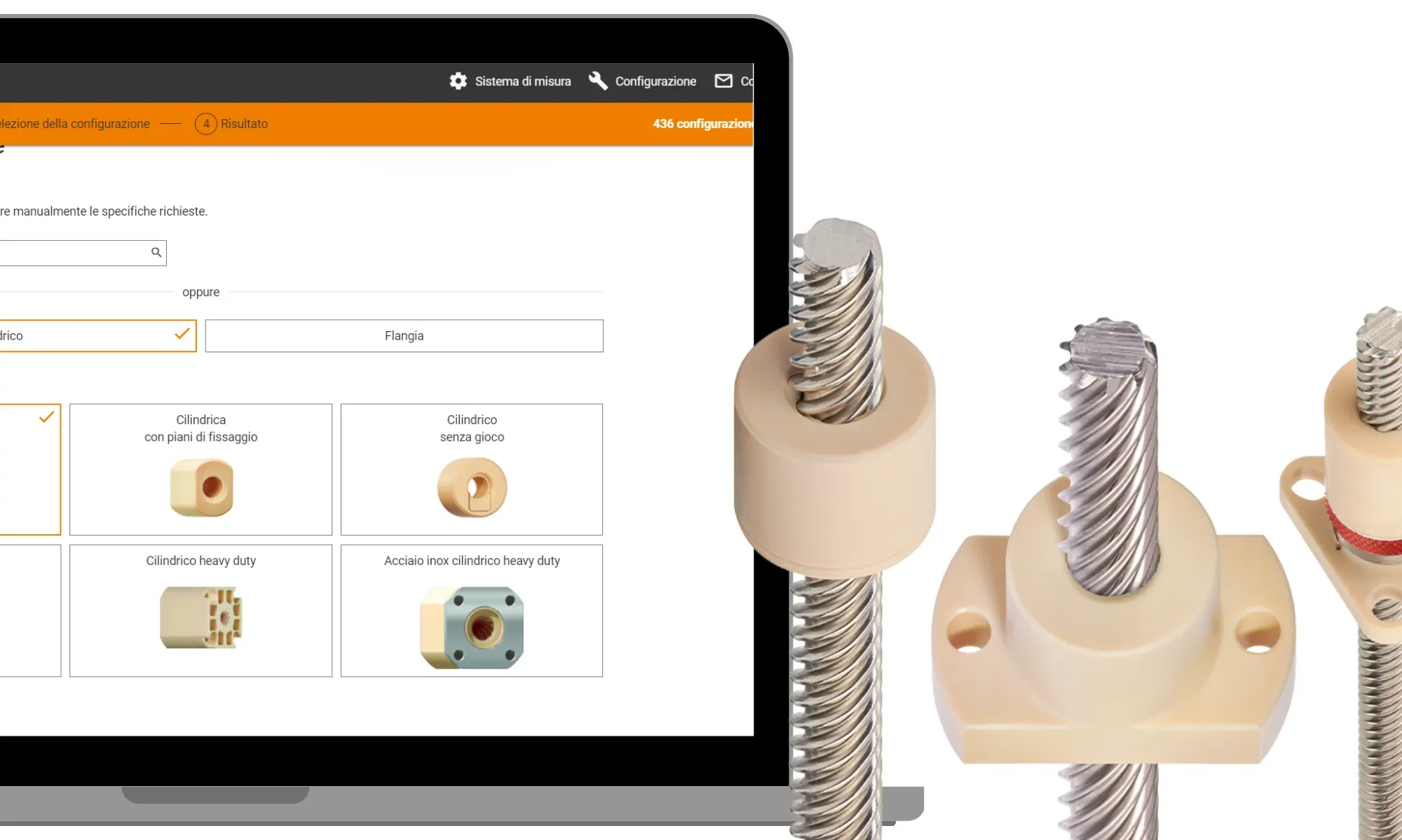 Configuratore per viti