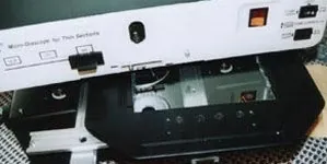 guía lineal en micro-diascopio