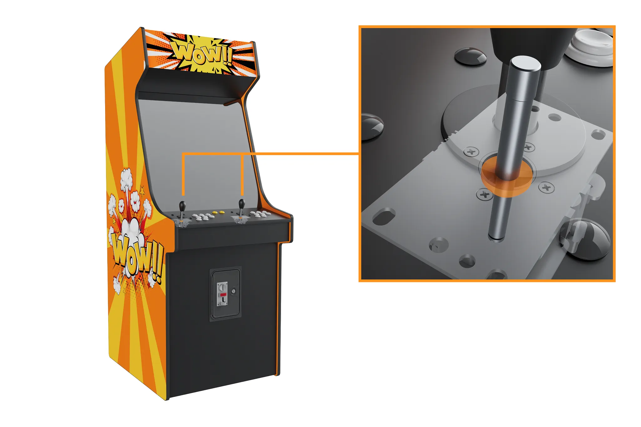 Vending arcade cabinet