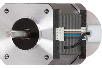 drylin® E stepper motor, stranded wire with JST connector and brake, NEMA17