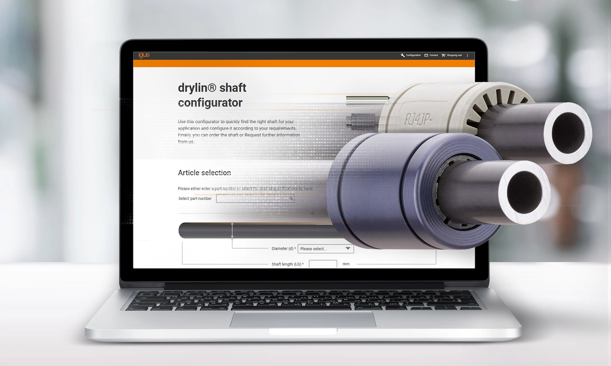 drylin&#174; Shaft configurator