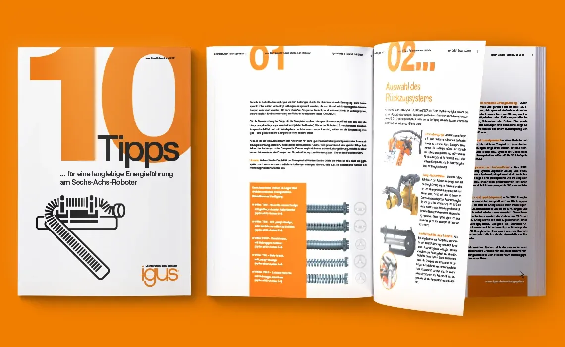 Tips for energy supply to robots