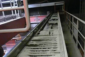 Färdväg avfallsbunker