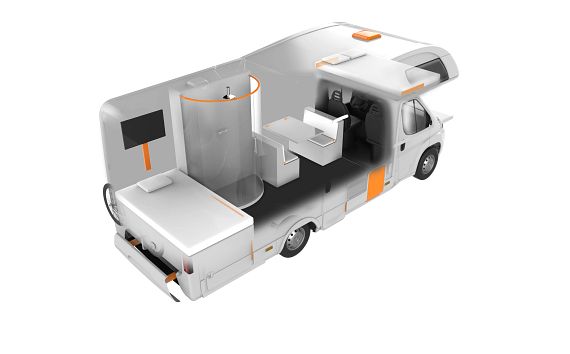 Loquet de porte de loquet utile et durable pour caravane de camping-car