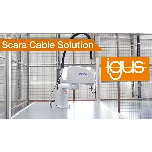 SCARA cable solution connection to ball screw