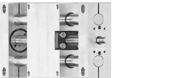 Modul linear stainless steel - ukuran pemasangan drylin SHT 30