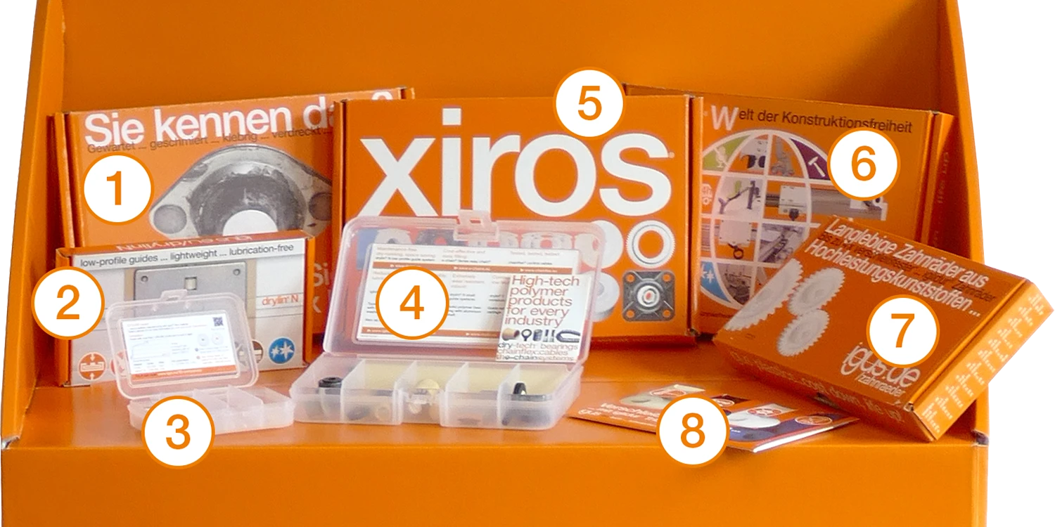 Amostra do igus Corner em detalhes