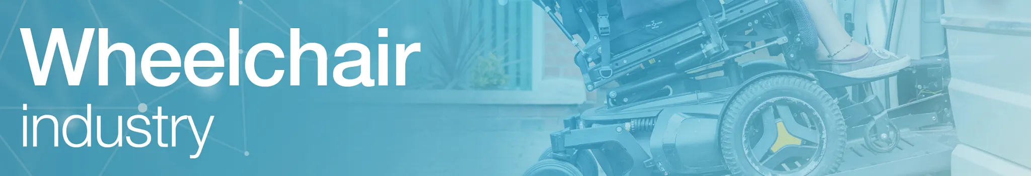 Bandeau de l'industrie des fauteuils roulants