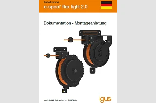 Documentation cable reel e-spool flex light