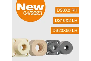 Injection moulded lead screw nuts