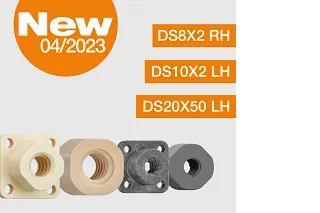 Enjeksiyon kalıplı vidalı mil somunları