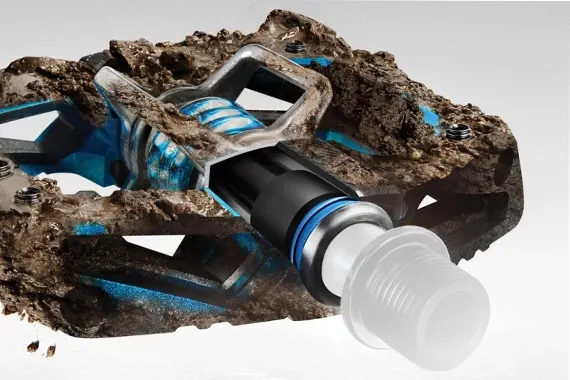 Les pédales équipées de paliers lisses iglidur fonctionnent en dépit de la saleté