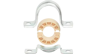 PP205 pillow block bearing with split spherical insert bearing