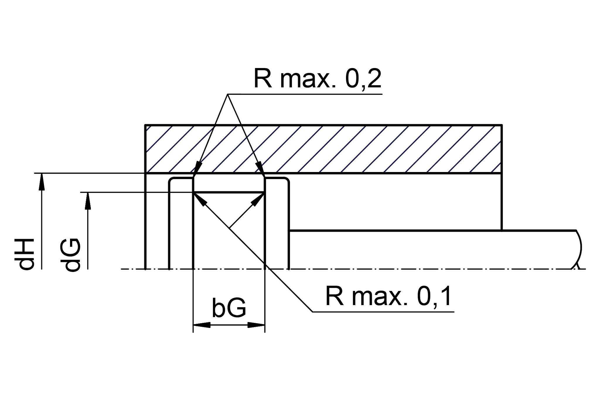 iglidur® J, guide rings drawing