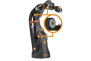 Low-cost automation Robolink D articulated arms