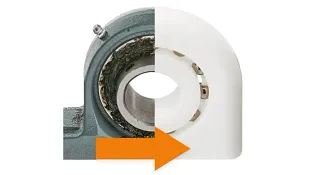 One-to-one exchange of pillow block bearings - with housing bearing by igus®