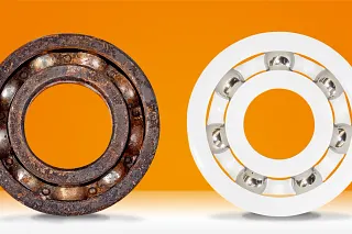 Korrosionsfreie Kugellager aus Kunststoff für hohe Drehzahlen