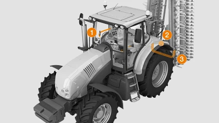 3D Still agricultural tractor