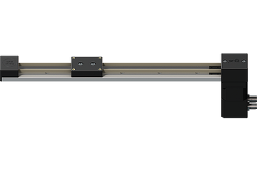 Belt-driven actuator, low-profile, linear rail