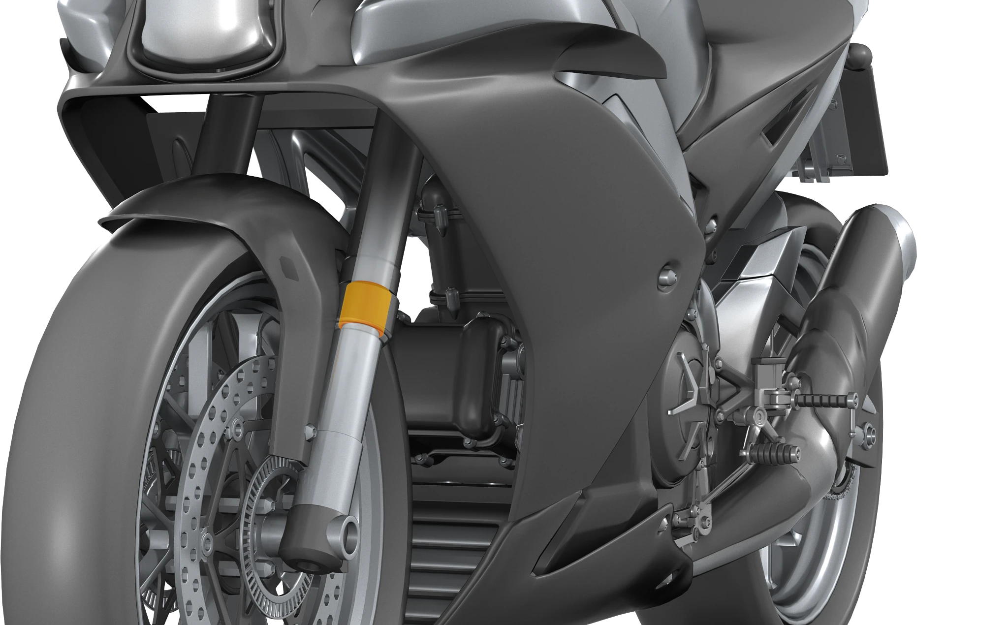 Motorbike suspension fork